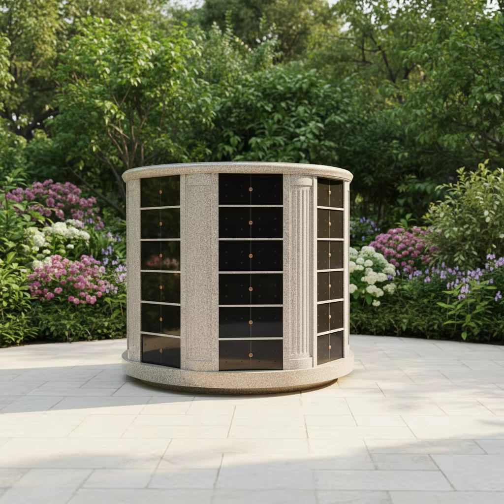 Granite Columbarium cemetery memorial stone
