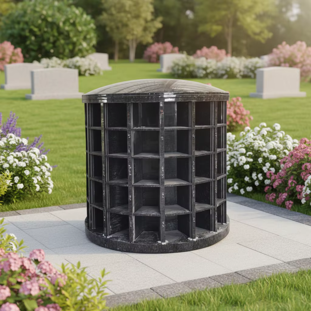 Granite Columbarium cemetery memorial stone
