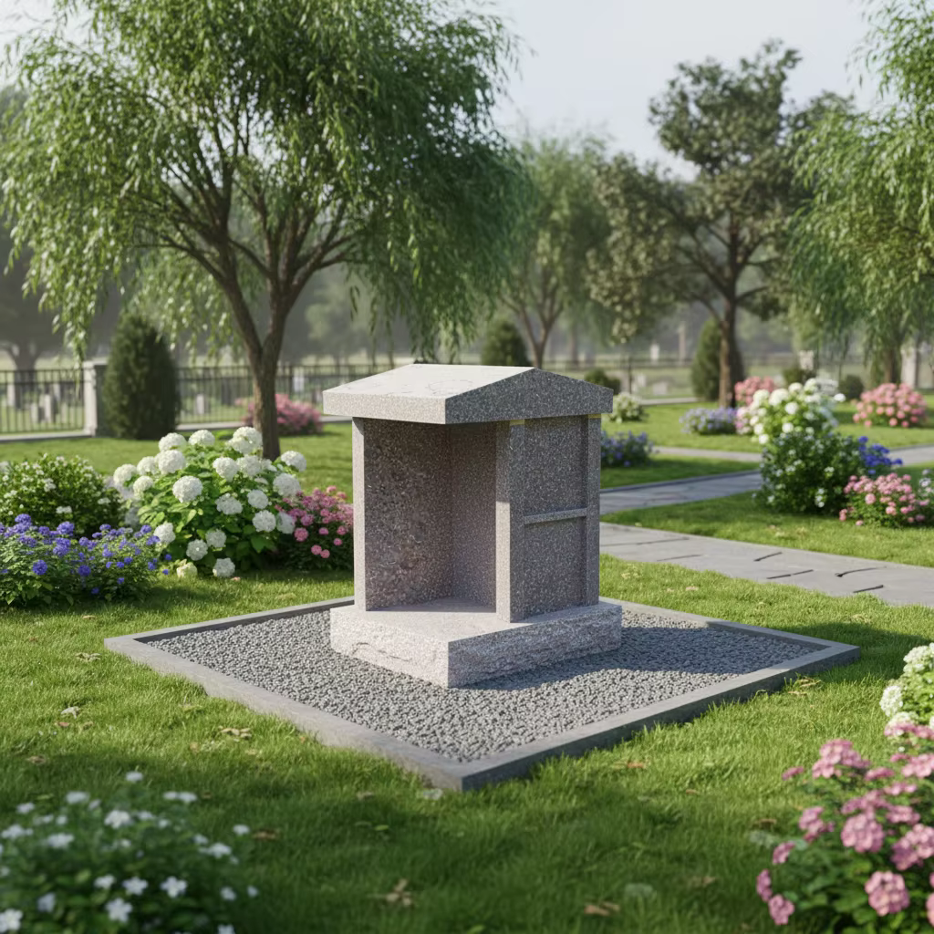 Granite Columbarium cemetery memorial stone