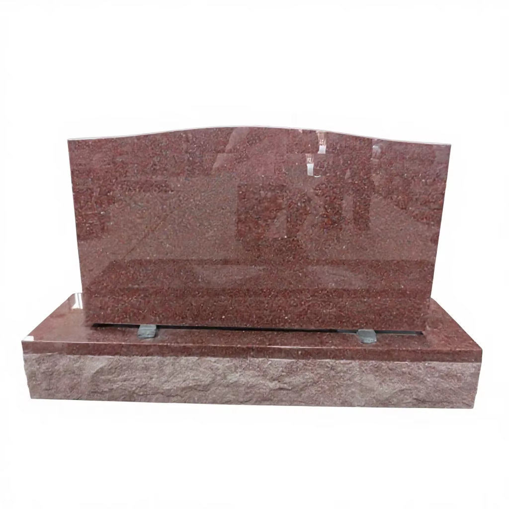Red Custom Granite Gravestone detail image 4