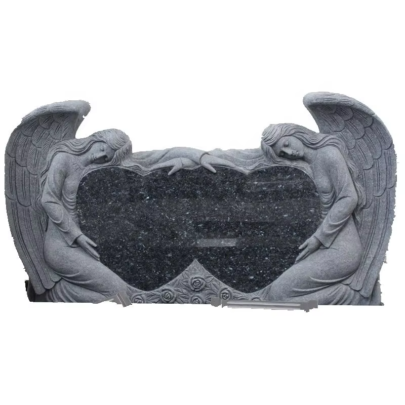 Blue Granite Tombstone Statue detail image 4
