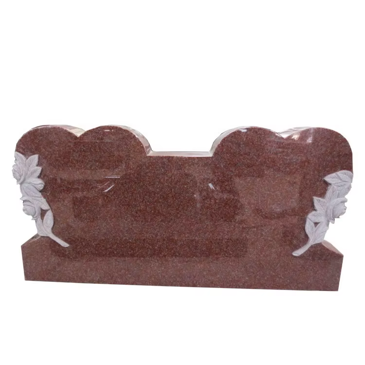 Red Granite Tombstone Statue detail image 2