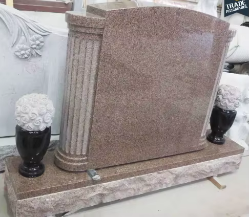 Pink Granite Headstone detail image 2
