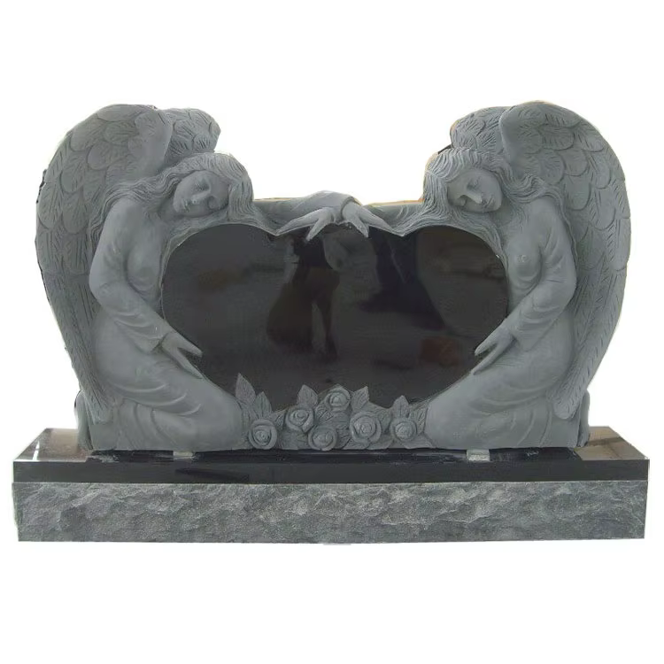 Red Granite Tombstone Statue detail image 2