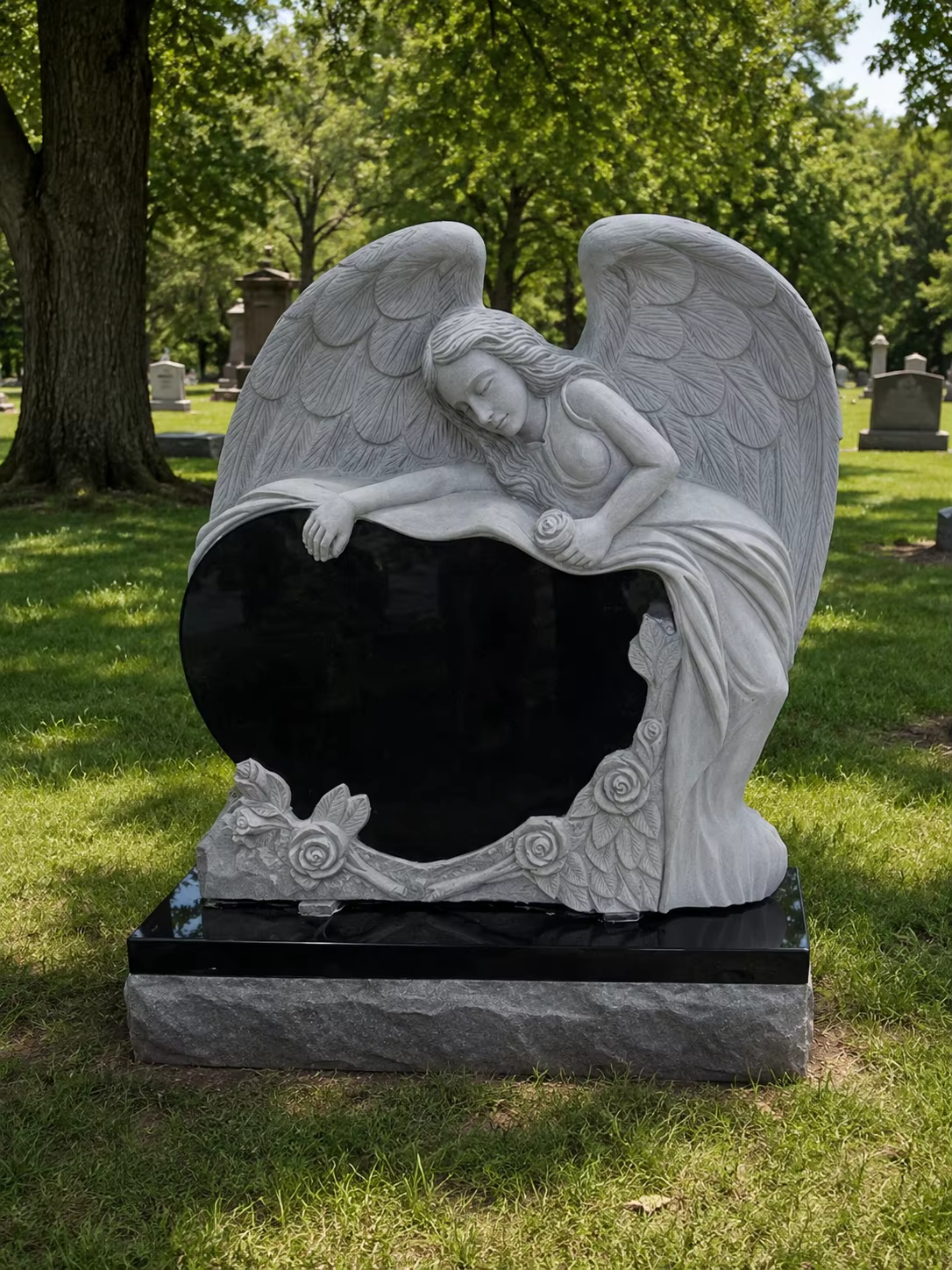 Granite Headstone cemetery memorial stone
