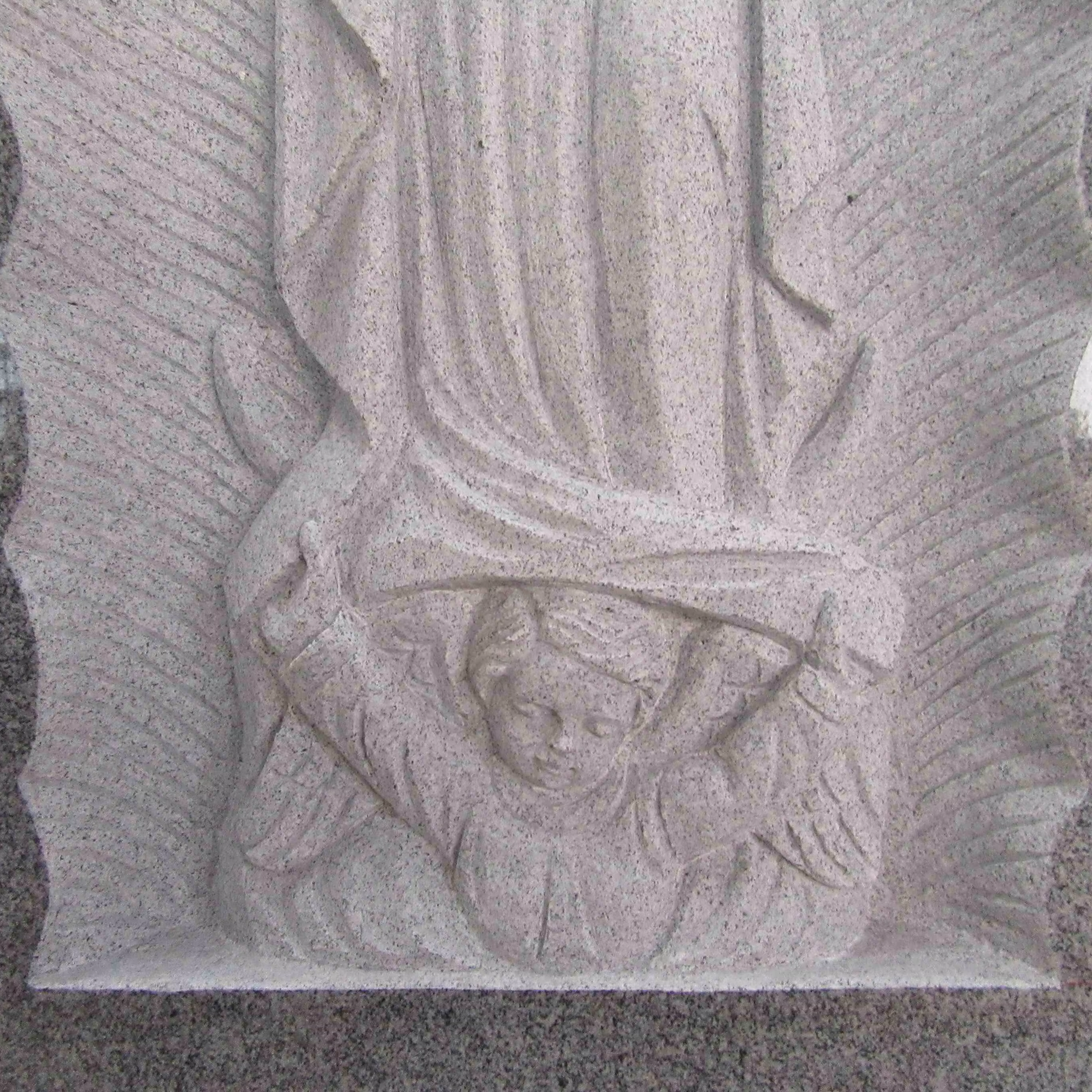 White Granite Headstone detail image 4