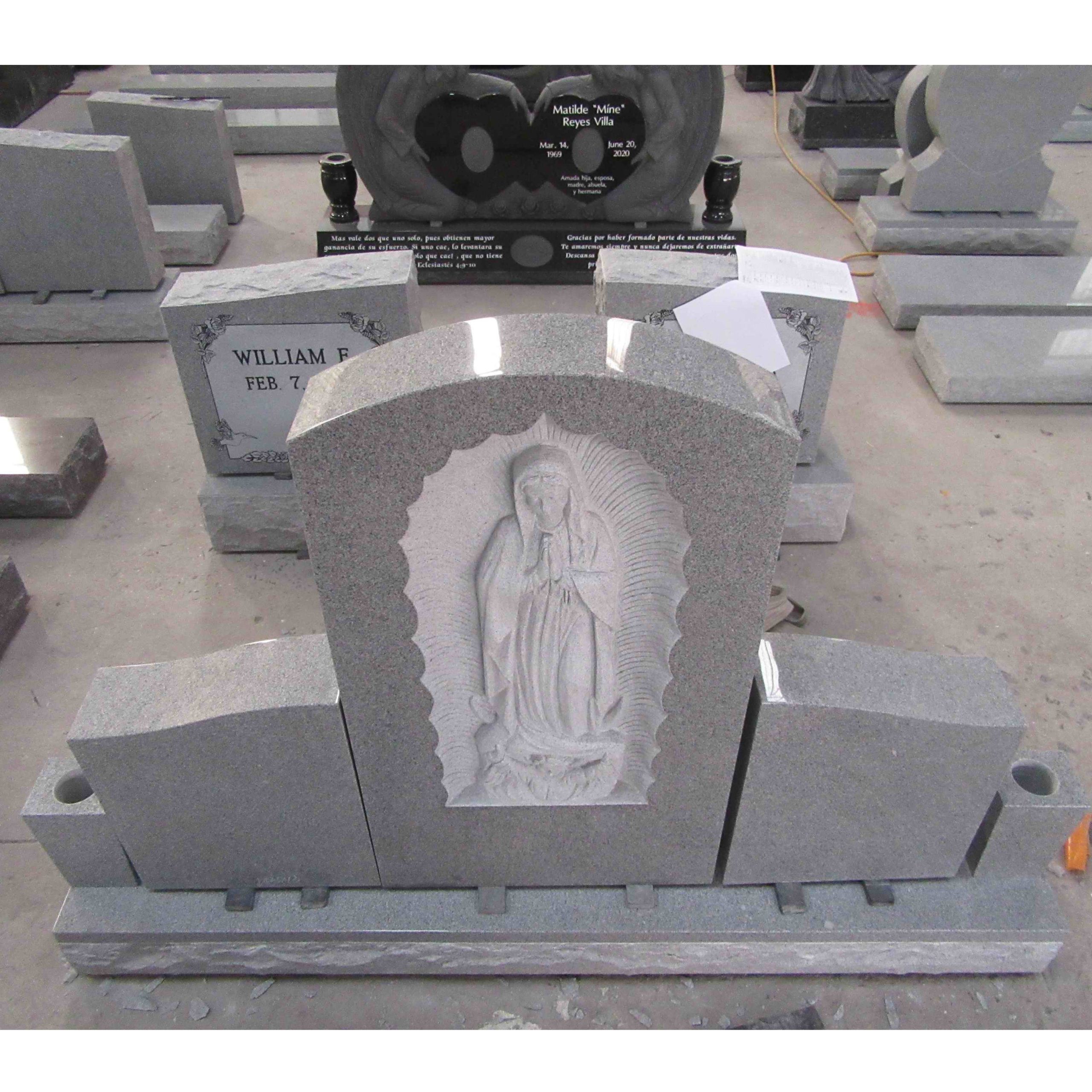 White Granite Headstone detail image 5
