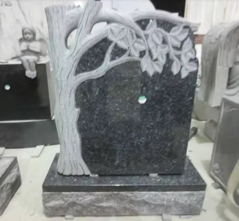 European Granite Headstone detail image 2