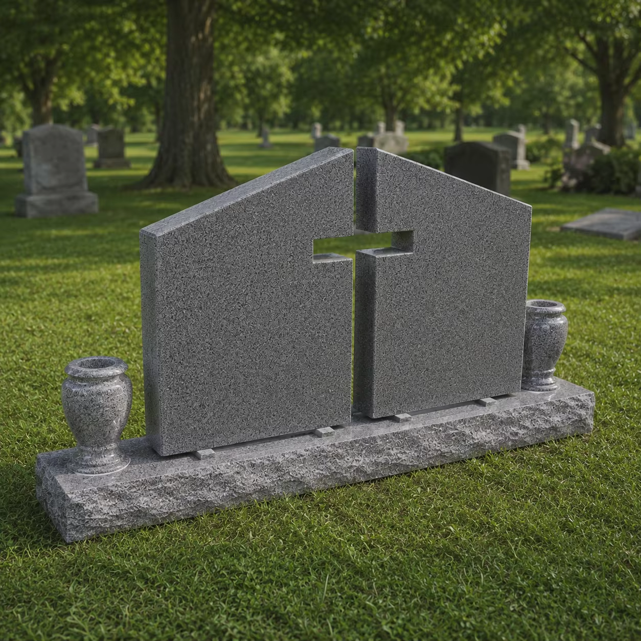 Modern Granite Tombstone detail image 3