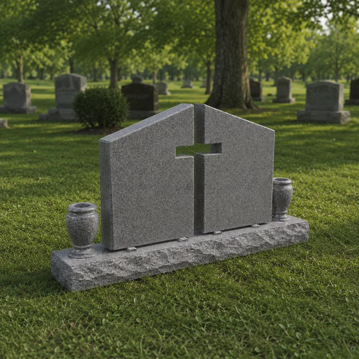 Modern Granite Tombstone detail image 4