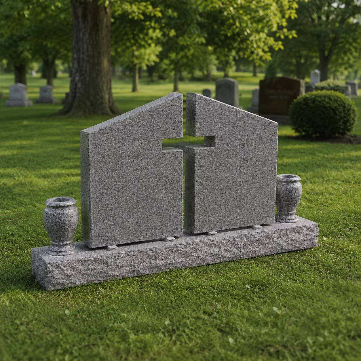 Modern Granite Tombstone detail image 5