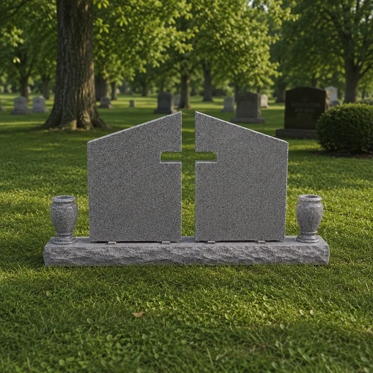 Modern Granite Tombstone detail image 6