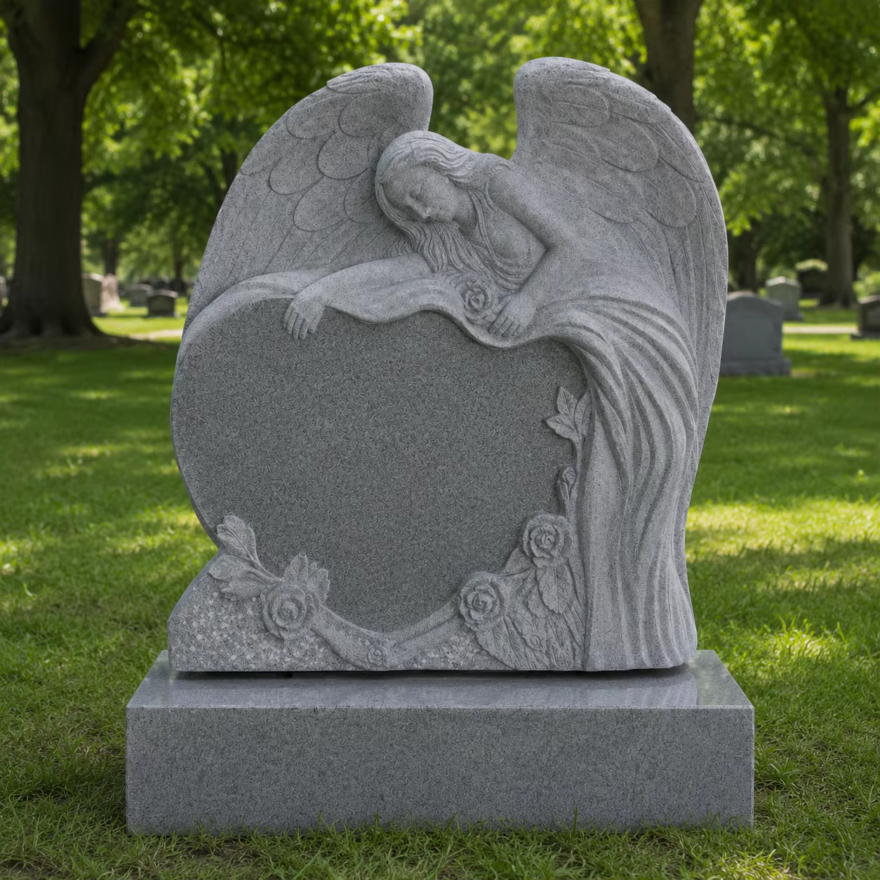 Granite Tombstone Statue detail image 2