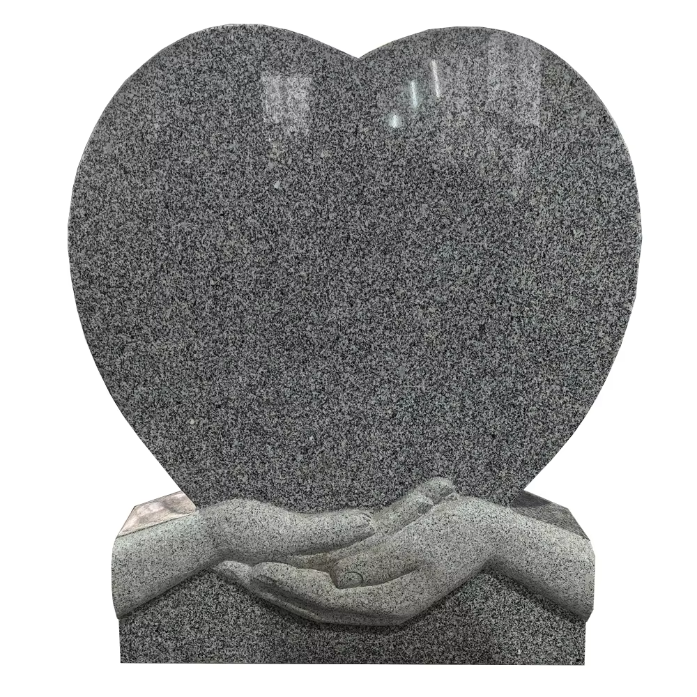 Grey American Granite Tombstone Statue detail image 2