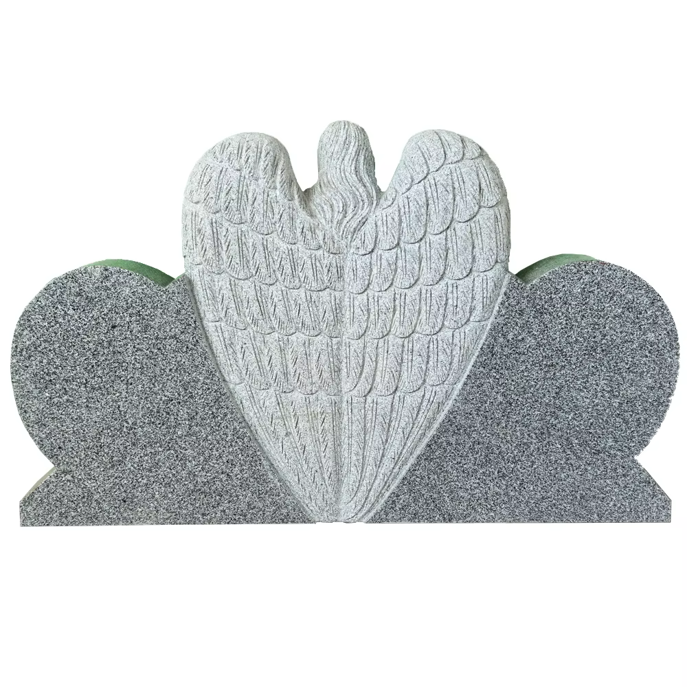 Grey Classic Granite Tombstone Statue detail image 5