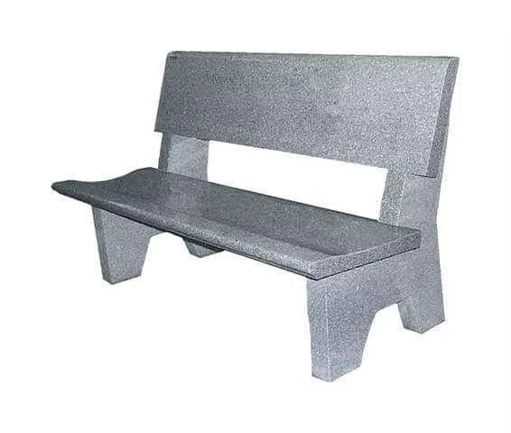 Black American Granite Memorial Bench detail image 2