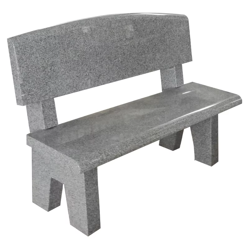 Black American Granite Memorial Bench detail image 2