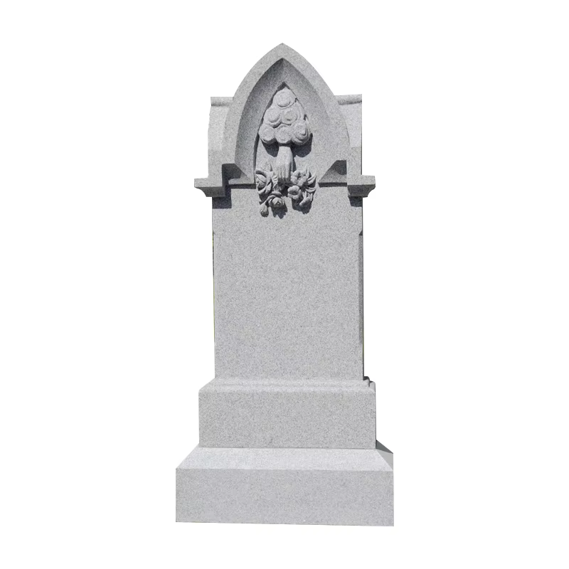 Traditional Granite Monument cemetery memorial stone