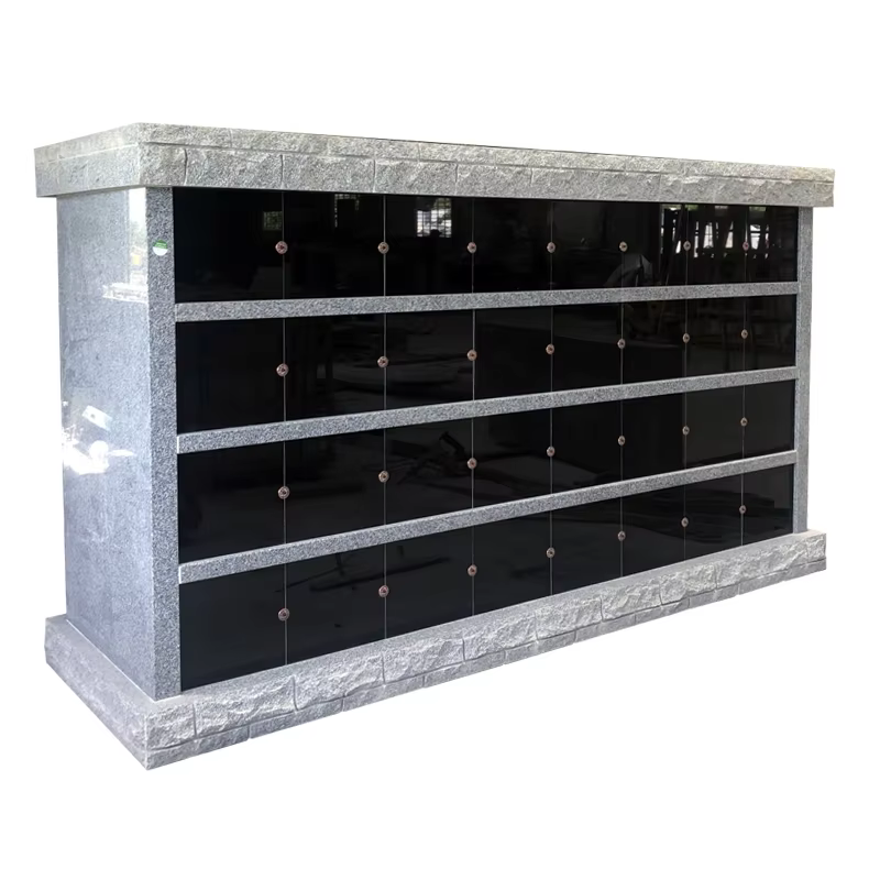 Black American Natural Stone Columbarium detail image 5